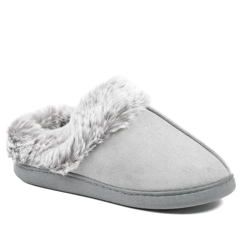 Wide Fit Soft Mule Slippers - GALOP42017 / 328 610 - Grey