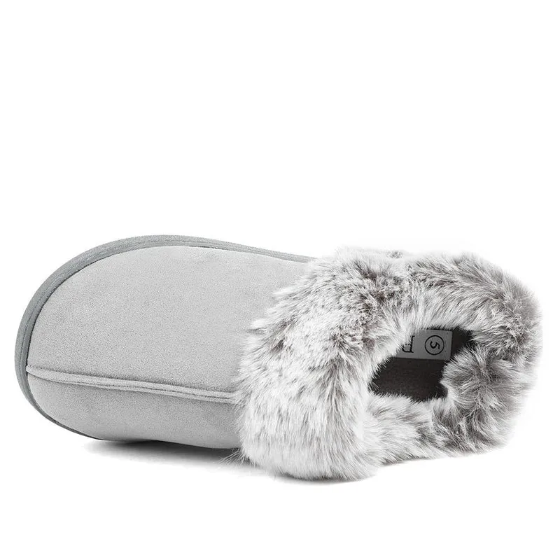 Wide Fit Soft Mule Slippers - GALOP42017 / 328 610 - Grey