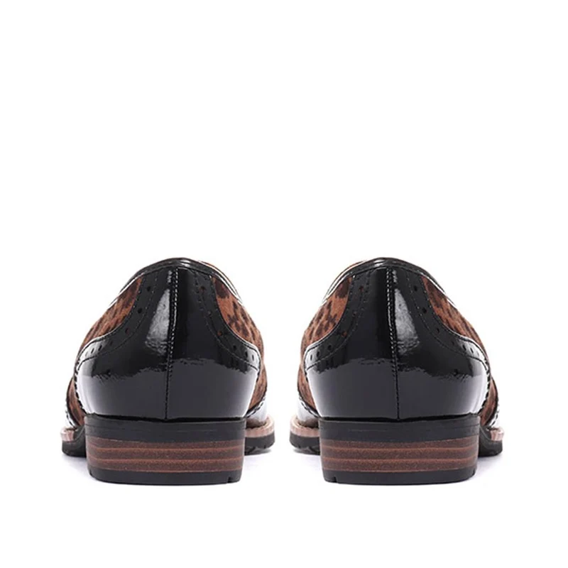 Tassel Loafers - JANSP26017 / 310 349 - Black-Leopard