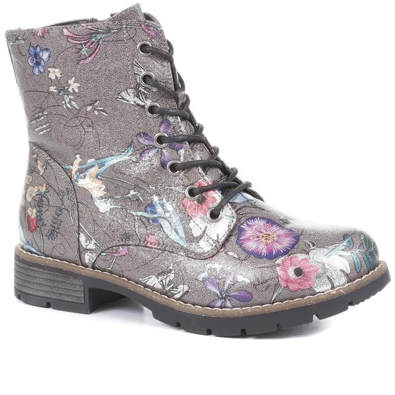 Chunky Lace-Up Ankle Boots - WBINS32015 / 318 884