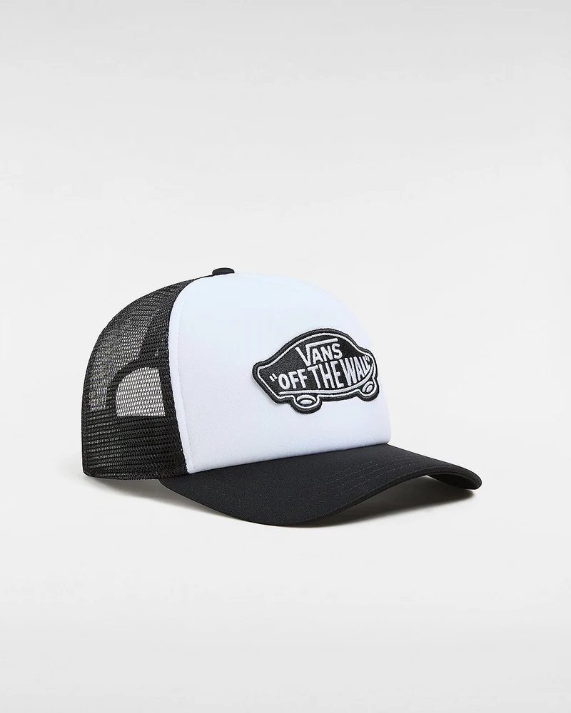VANS Unisex Classic Patch Curved Bill Trucker Cap – Schwarz