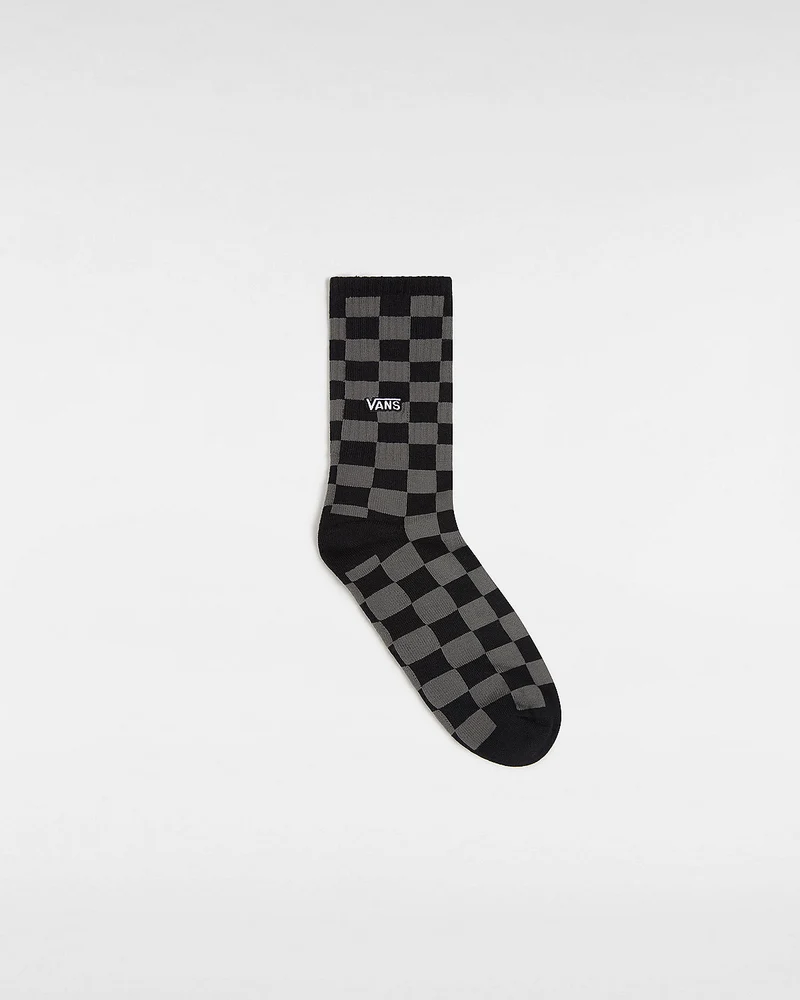 VANS Herren-Checkerboard-Crew-Socken (1 Paar) – Schwarz/Anthrazit