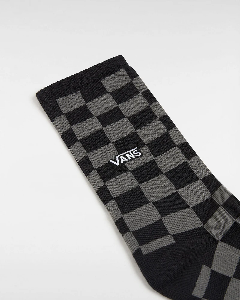 VANS Herren-Checkerboard-Crew-Socken (1 Paar) – Schwarz/Anthrazit