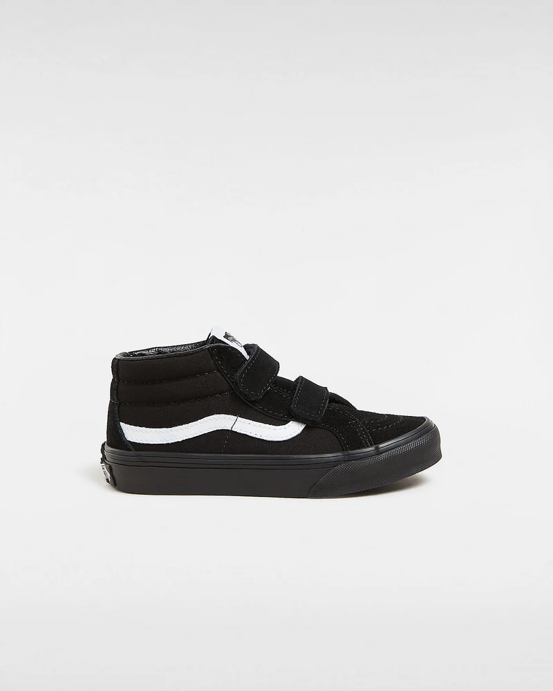 VANS Sk8-Mid Reissue V-Turnschuhe für Kinder – Schwarz / Schwarz