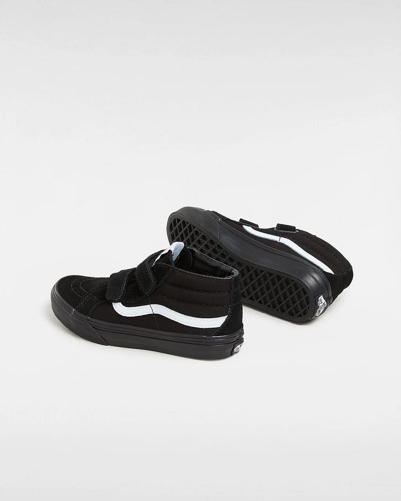 VANS Sk8-Mid Reissue V-Turnschuhe für Kinder – Schwarz / Schwarz
