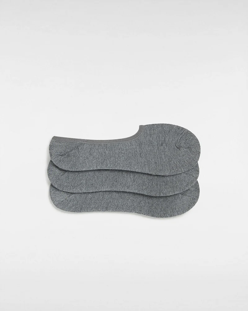 VANS Klassische No-Show-Socken für Herren (3 Paar) – Grau meliert
