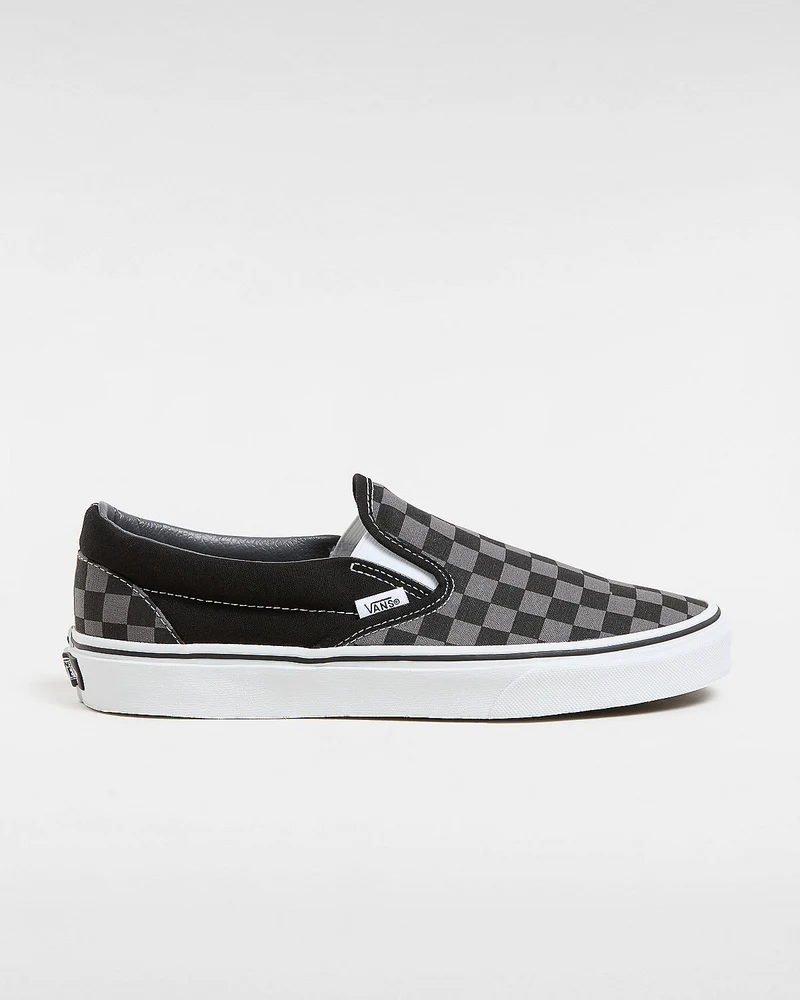 VANS Klassische Unisex-Slip-On-Schachbrett-Sneaker – Schwarz/Zinn