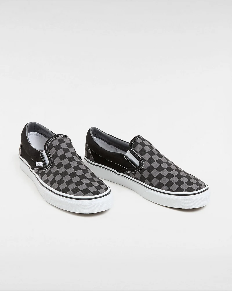 VANS Klassische Unisex-Slip-On-Schachbrett-Sneaker – Schwarz/Zinn