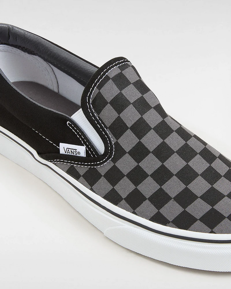 VANS Klassische Unisex-Slip-On-Schachbrett-Sneaker – Schwarz/Zinn
