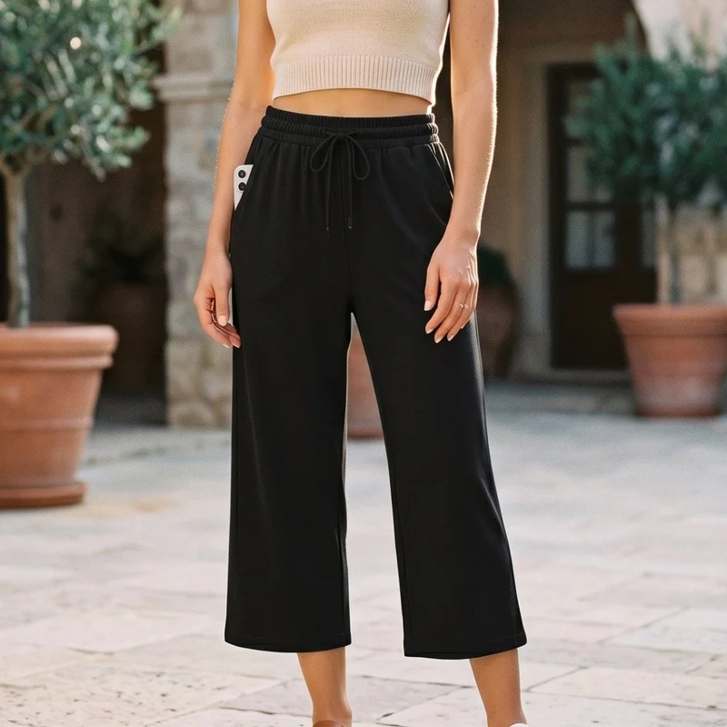 Damen Culotte in 3/4-Länge mit Taschen