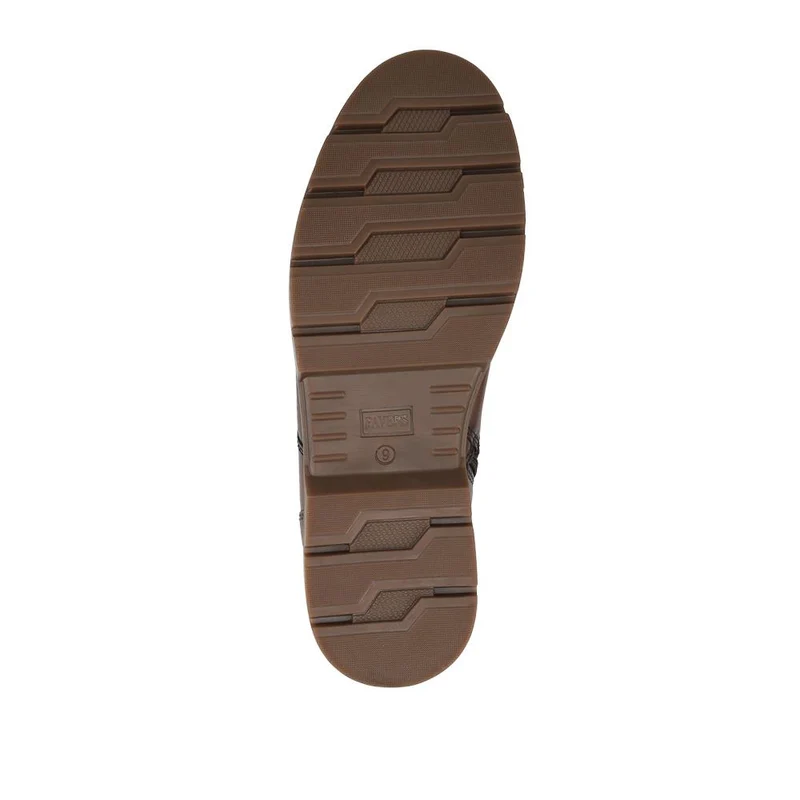 Wide Fit Leather Lace Up Boots - FBFOO42006 / 327 997 - Brown