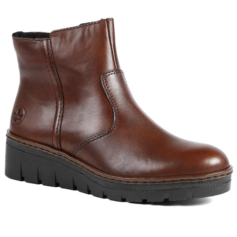 Rieker Chunky Leather Ankle Boots - RKR42550 / 328 204