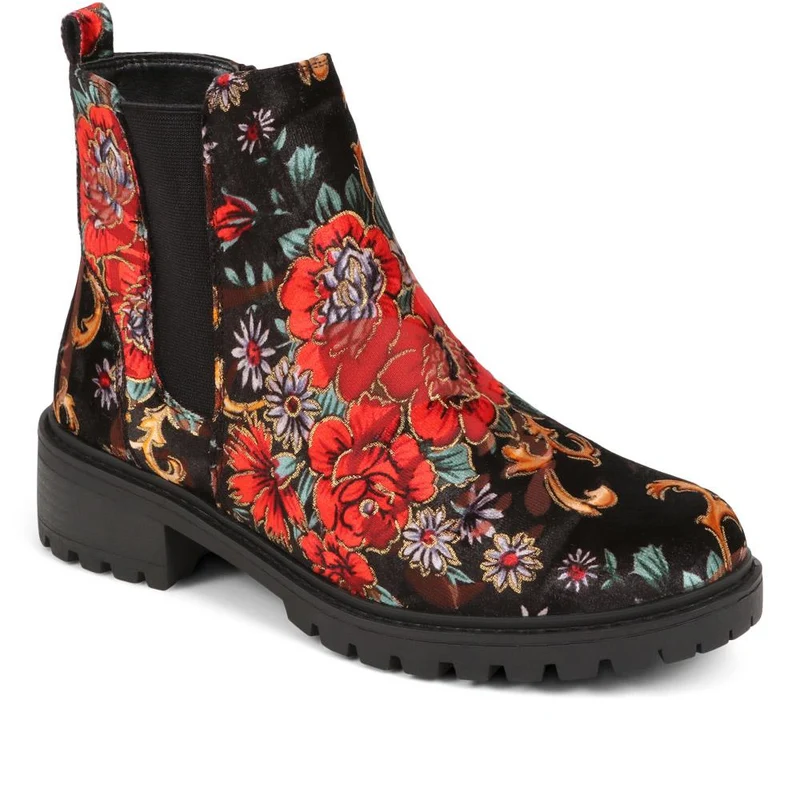 Floral Chelsea Boots - WBINS38037 / 324 119 - Floral