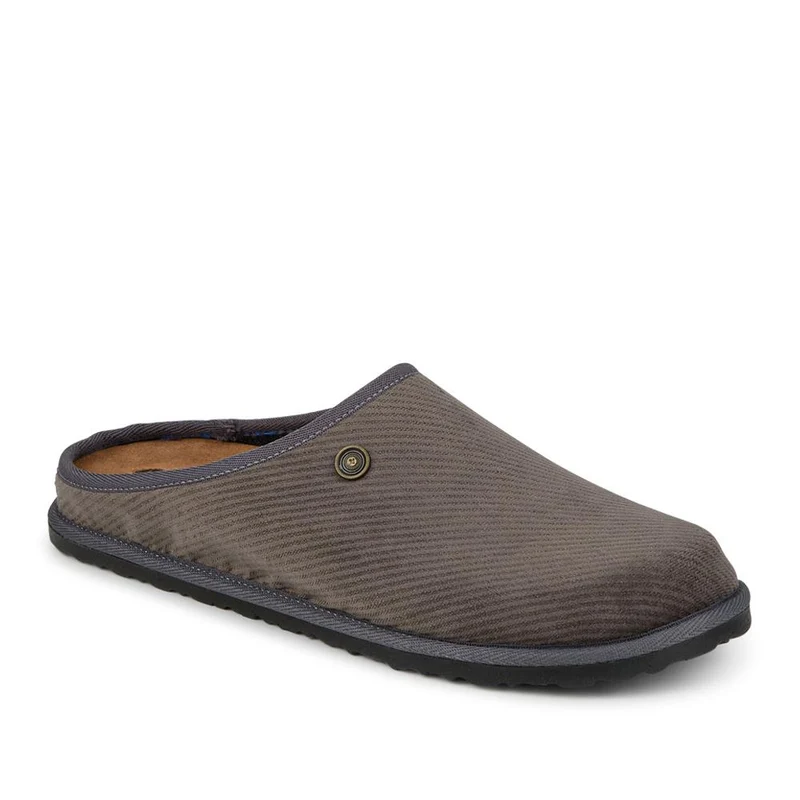 Slip-On Mule Slippers With Grip Sole - INB42002 / 328 239 - Grey