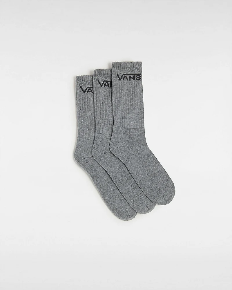 VANS Klassische Herren-Crew-Socken (3 Paar) – Grau meliert
