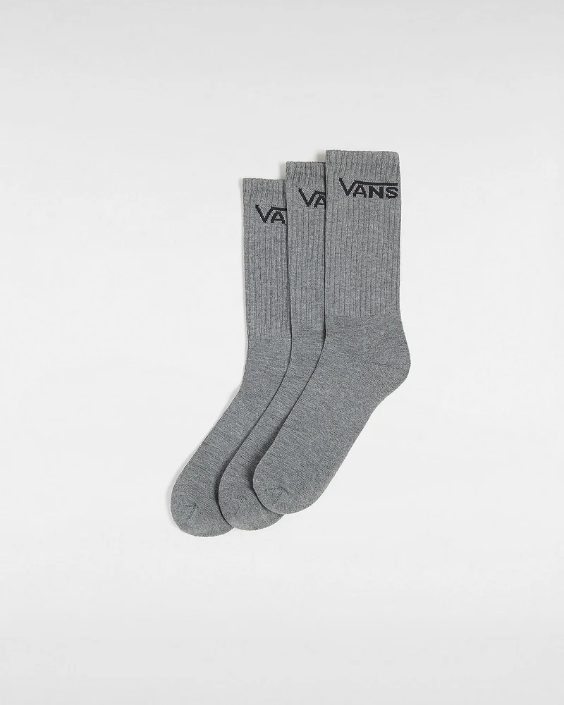 VANS Klassische Herren-Crew-Socken (3 Paar) – Grau meliert