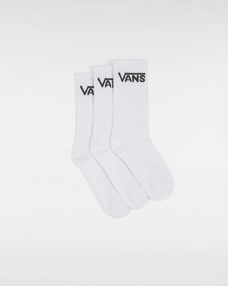 VANS Klassische Crew-Socken für Kinder (3 Paar) – Weiß