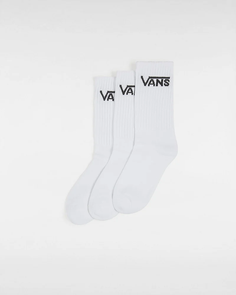 VANS Klassische Crew-Socken für Kinder (3 Paar) – Weiß