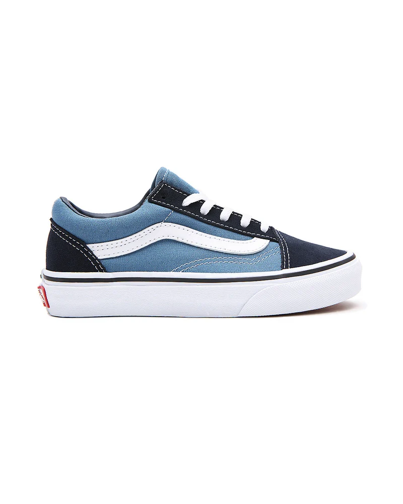 VANS Kinder-Old-Skool-Turnschuhe – Marineblau/True White