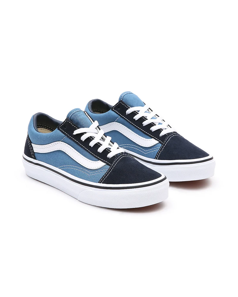 VANS Kinder-Old-Skool-Turnschuhe – Marineblau/True White