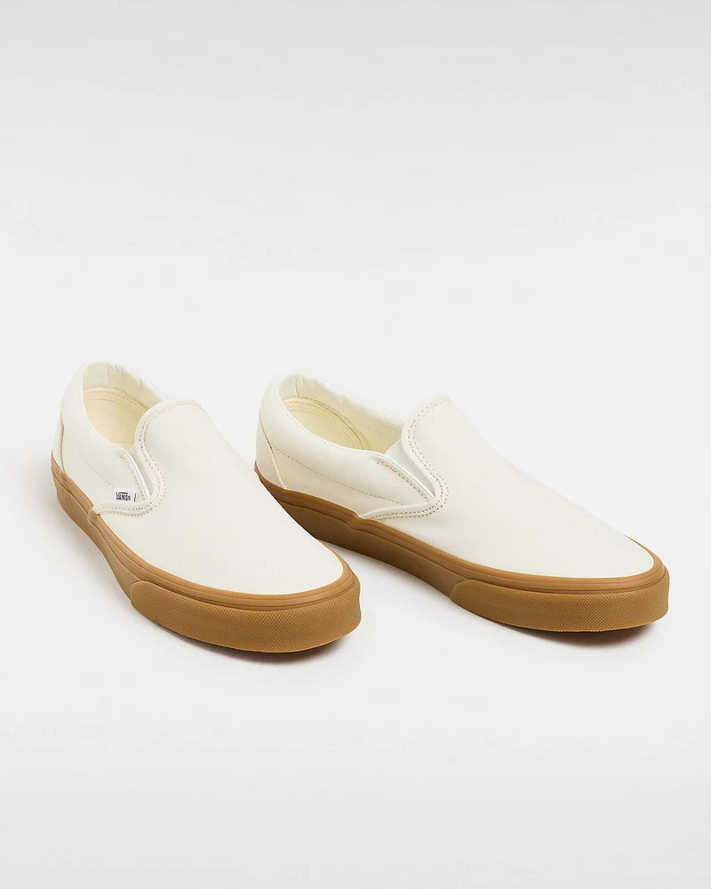 VANS Klassische Unisex-Slip-On-Sneaker – Marshmallow/Gummi
