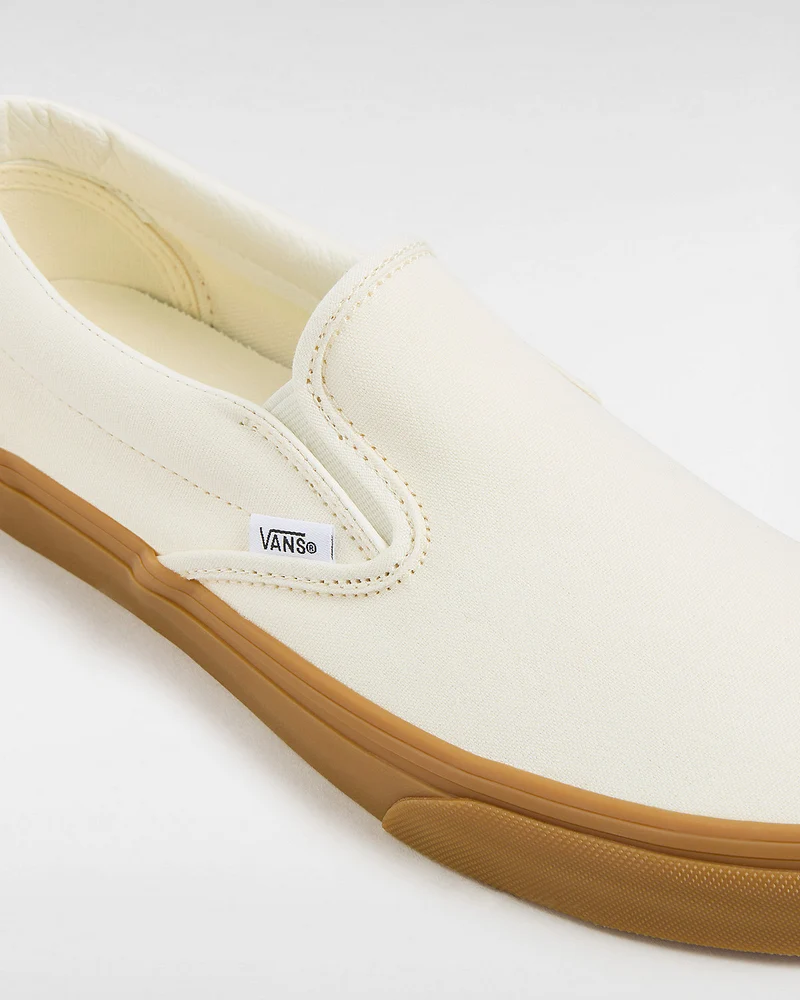 VANS Klassische Unisex-Slip-On-Sneaker – Marshmallow/Gummi
