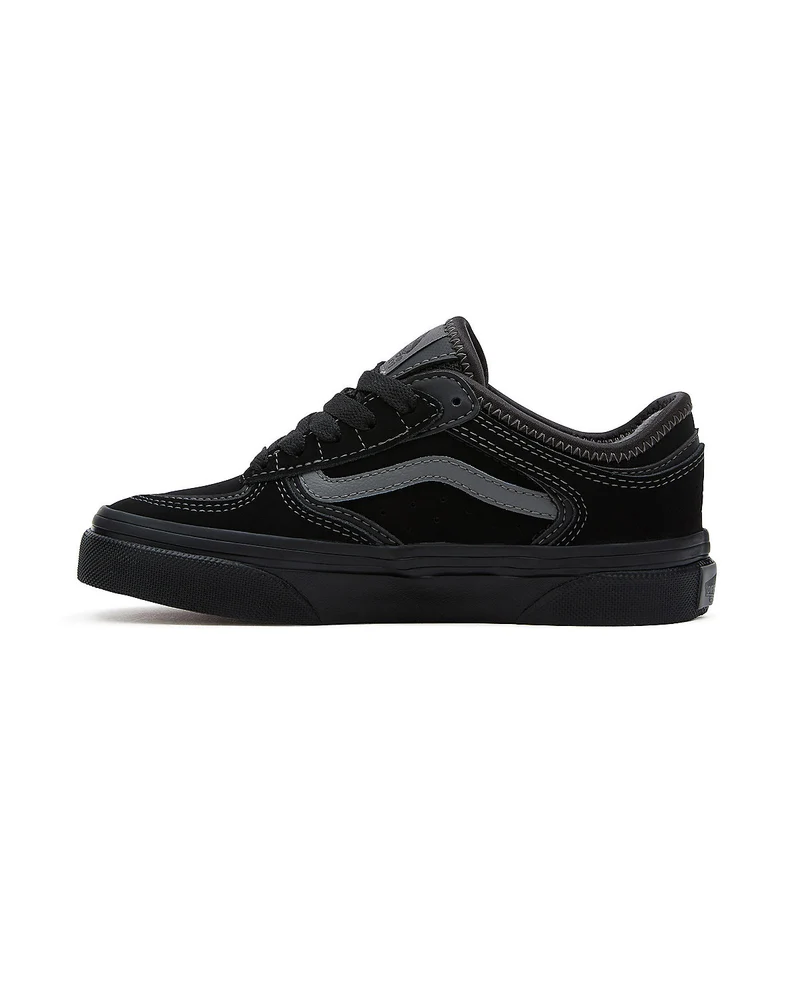 VANS Rowley-Turnschuhe für Kinder – Schwarz/Zinn