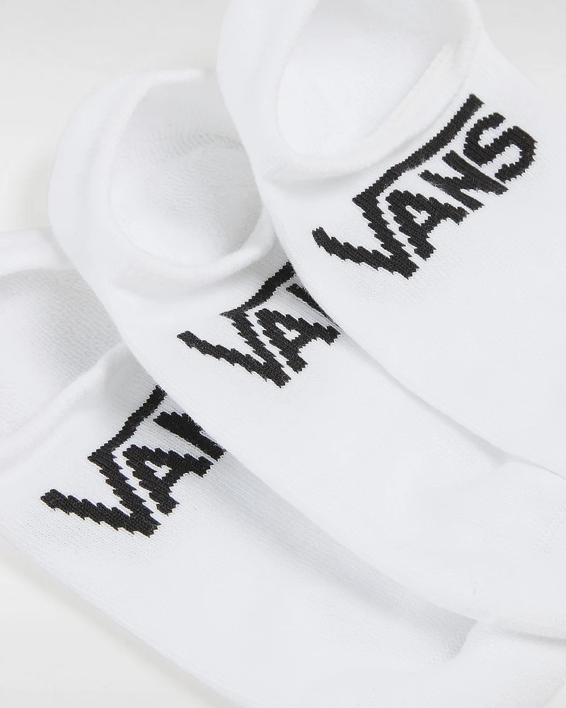 VANS Klassische Kick-No-Show-Socken für Kinder (3 Paar) – Weiß
