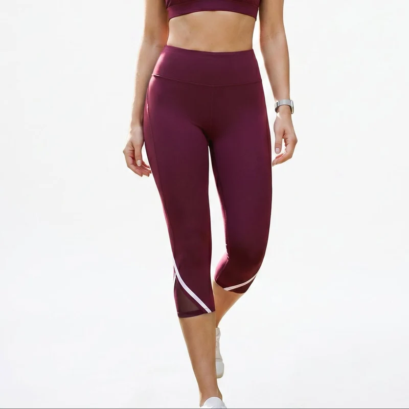Hochtaillierte Capri-Leggings mit Bequemer Stretch-Passform