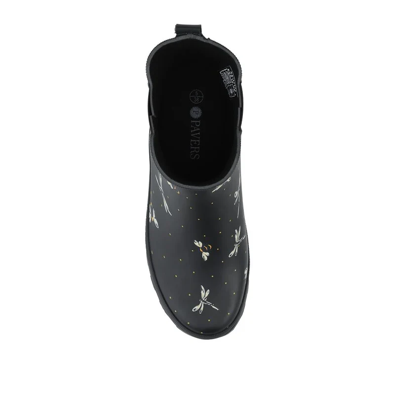 Women’s Comfort Fit Welly Boots - RAI42000 / 328 472 - Black Multi