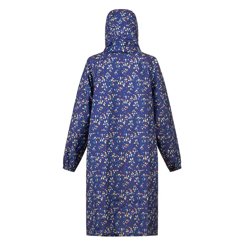 Long Rain-Proof Parka Coat - XKL41002 / 327 653 - Navy Spot