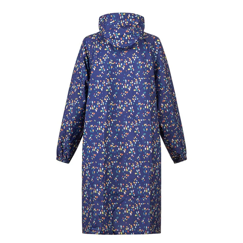 Long Rain-Proof Parka Coat - XKL41002 / 327 653 - Navy Spot