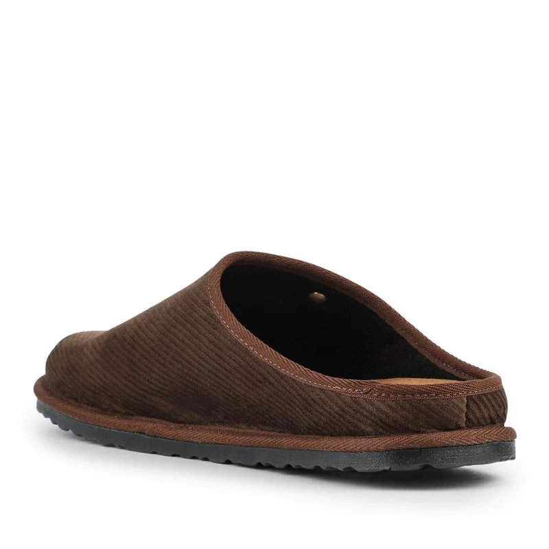 Slip-On Mule Slippers With Grip Sole - INB42002 / 328 239 - Brown