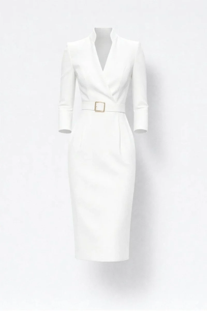 Etuikleid Damen Midi Elegant