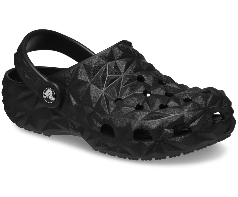 CROCS Klassischer Clog mit geometrischem Muster für Kinder - Schwarz