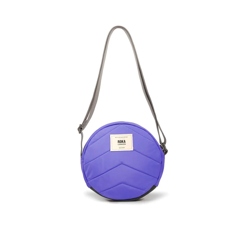ROKA Paddington B Simple Lila Kleine Tasche aus recyceltem Nylon