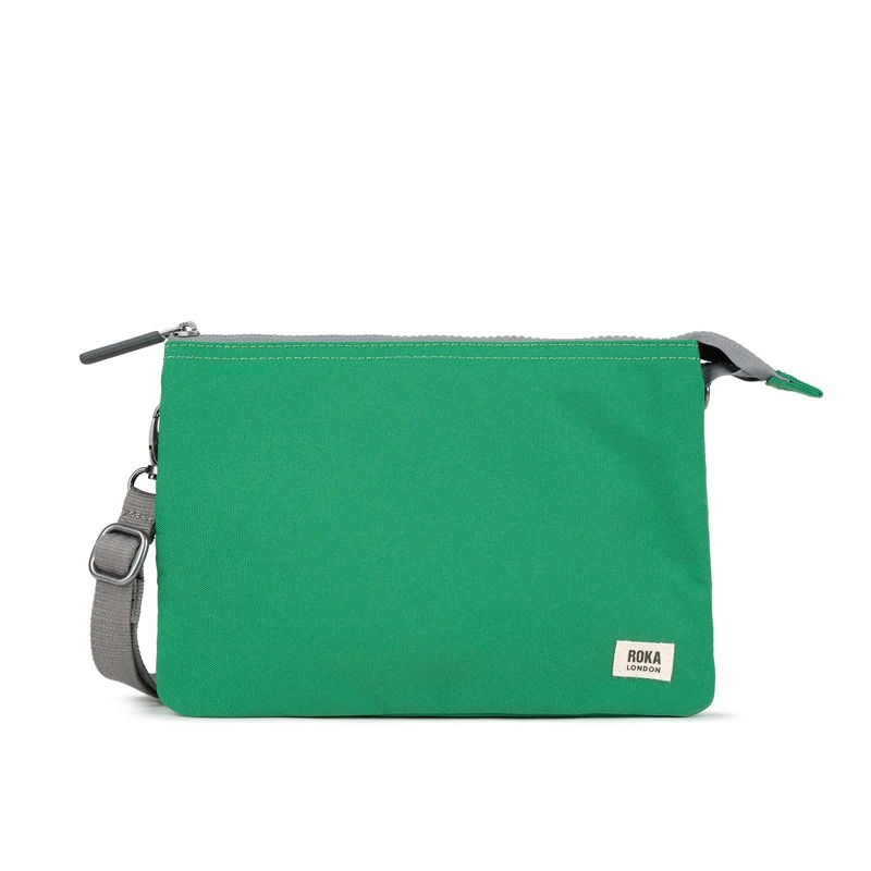 ROKA Carnaby Crossbody-Tasche aus recyceltem Canvas, Mountain Green XL