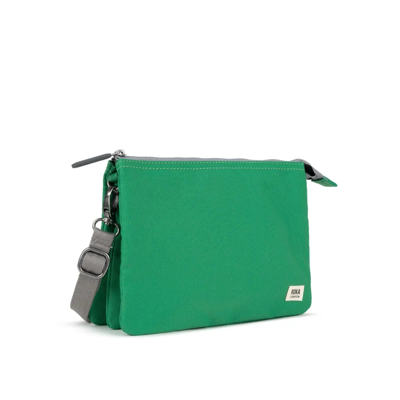 ROKA Carnaby Crossbody-Tasche aus recyceltem Canvas, Mountain Green XL