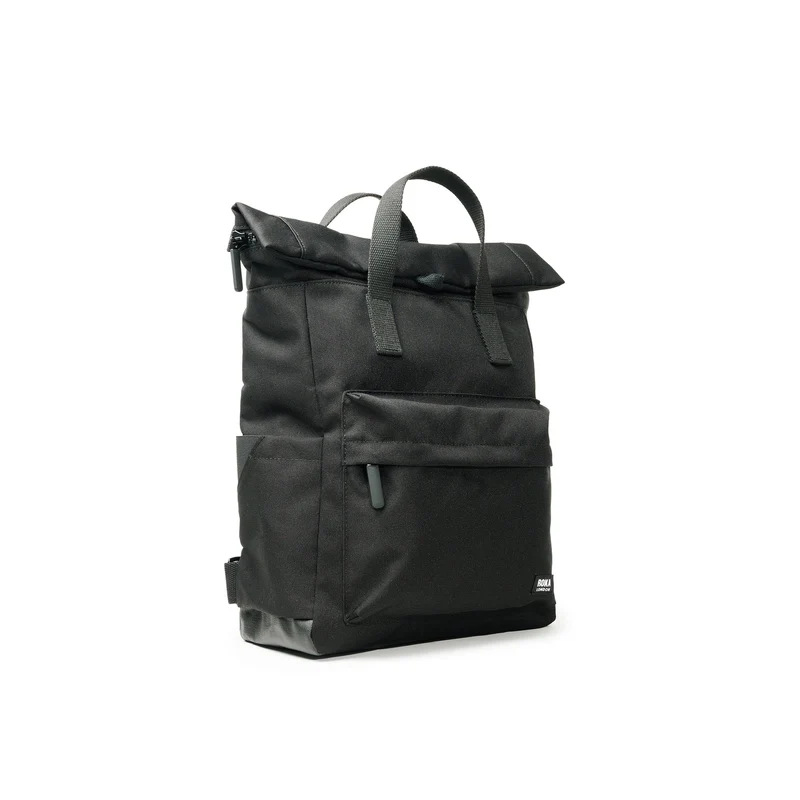 ROKA All Black Canfield B Ash Medium Tasche aus recyceltem Canvas