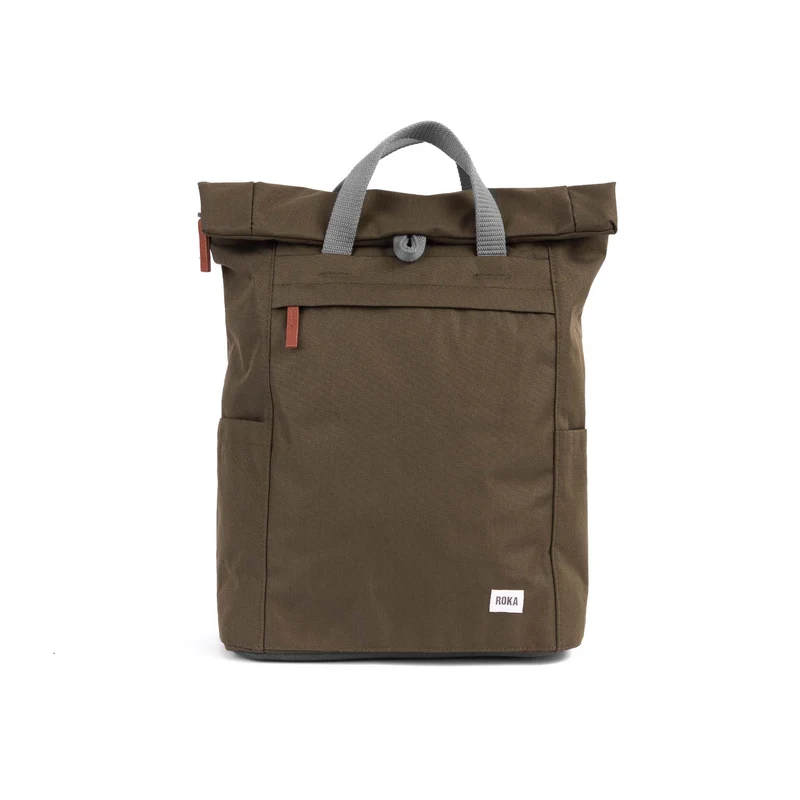ROKA Finchley Eine große Tasche aus recyceltem Moos-Canvas