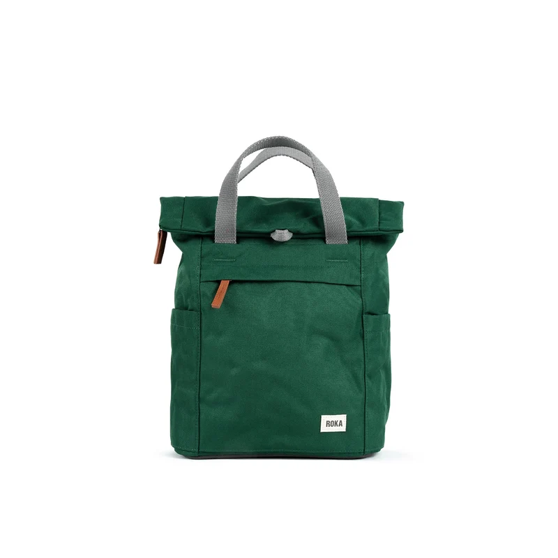 ROKA Finchley Eine kleine Tasche aus recyceltem Canvas von Forest