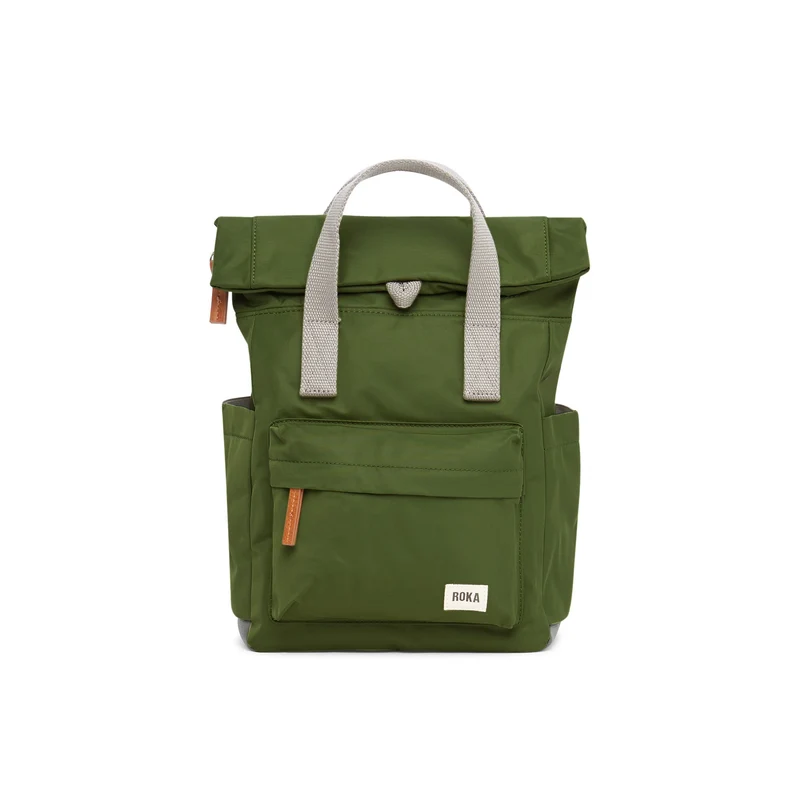 ROKA Canfield B Avocado Kleine Tasche aus recyceltem Nylon