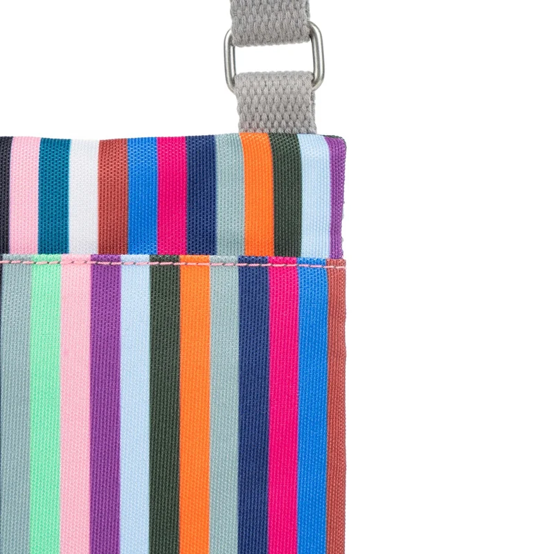 ROKA Chelsea Mehrfarbig gestreifte Einheitsgröße-Tasche aus recyceltem Canvas