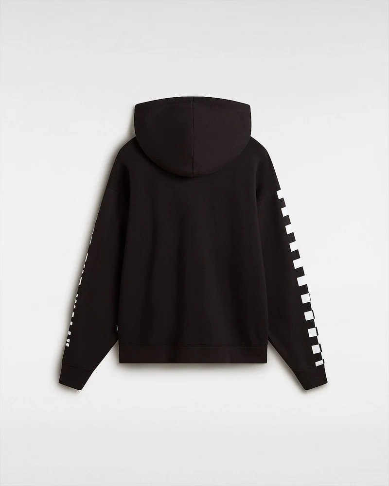 VANS Extra lustiger übergroßer Damen-Kapuzenpullover – Schwarz