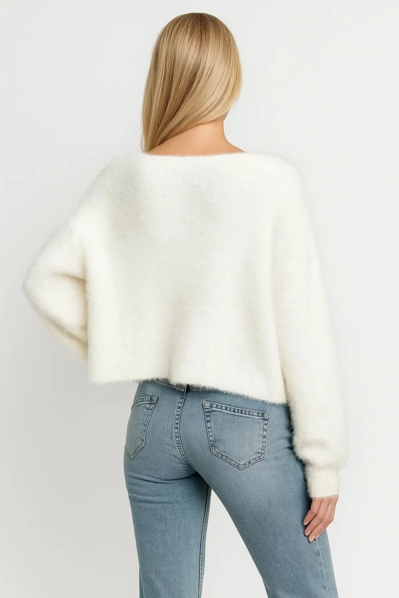 Strickjacke Damen Kurz Elegant