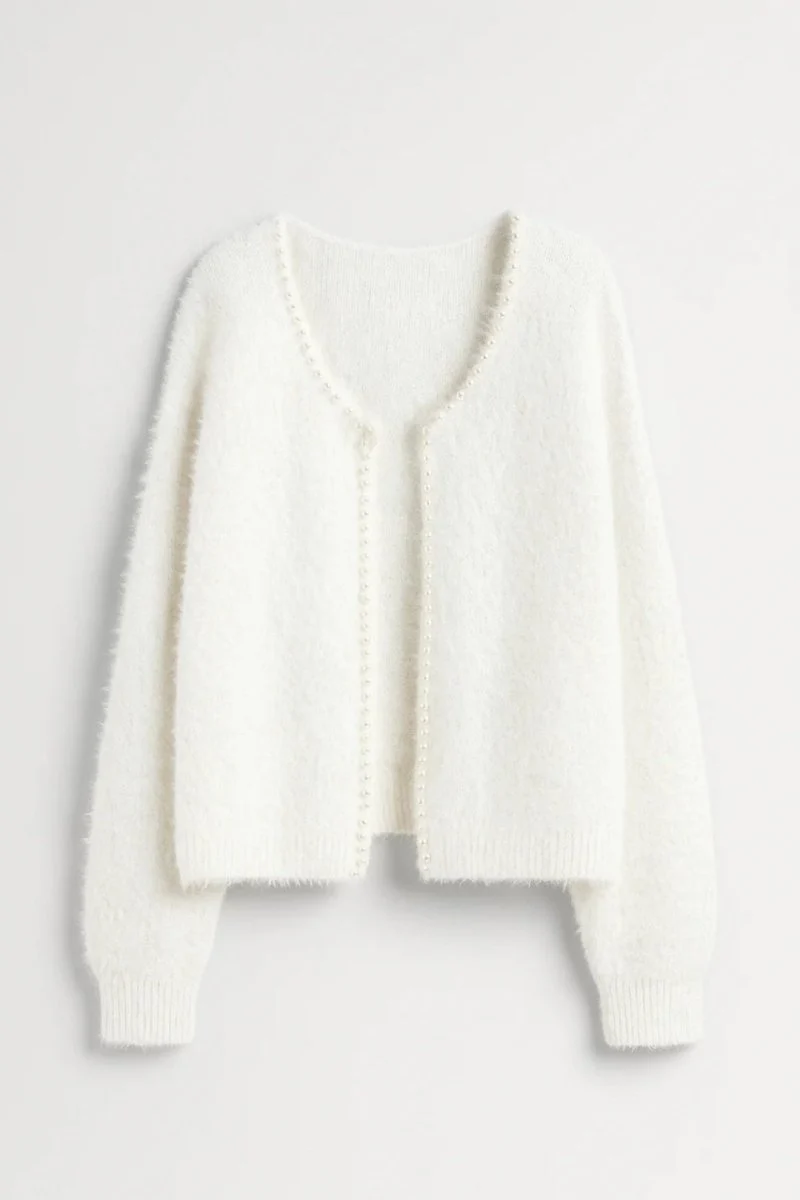 Strickjacke Damen Kurz Elegant