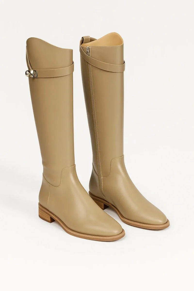Damen Stiefel Kniehoch Elegant mit Schmaler Silhouette