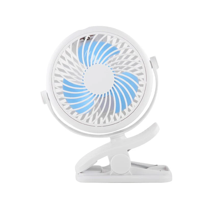 Klemm Ventilator tragbar mit Akku und 360° Rotation