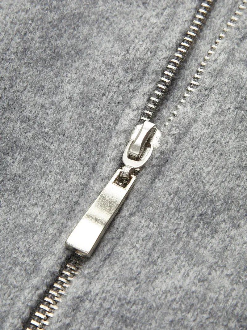 Oversized Offener Kragen-Cardigan