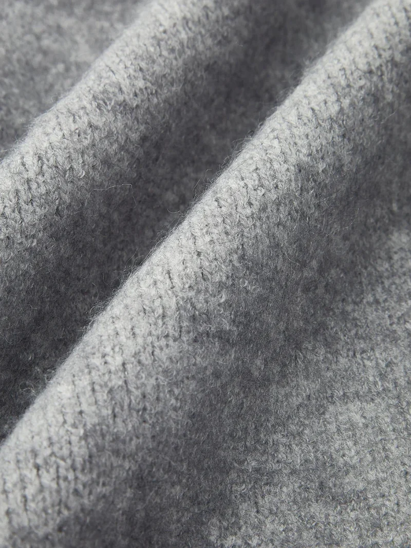 Oversized Offener Kragen-Cardigan